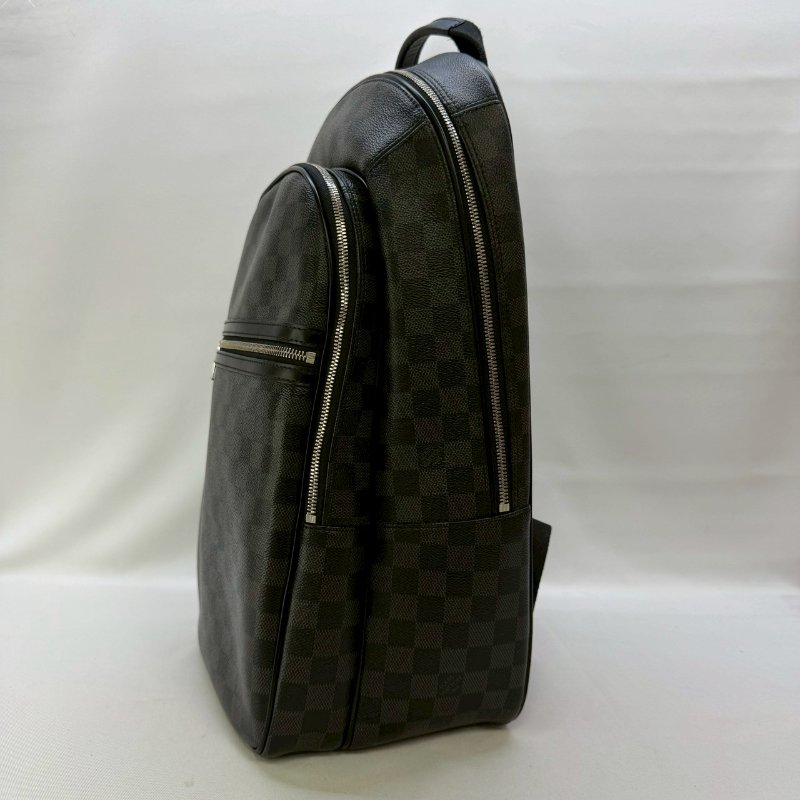 LV MICHAEL黑棋盤格後背包-2