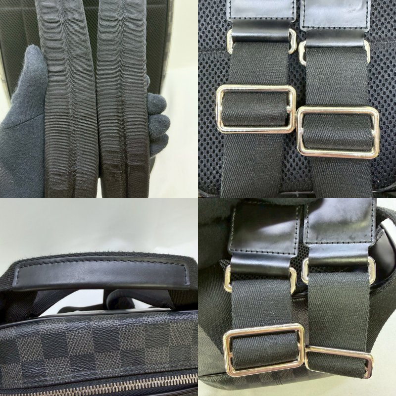 LV MICHAEL黑棋盤格後背包-5