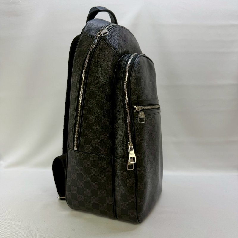 LV MICHAEL黑棋盤格後背包-3