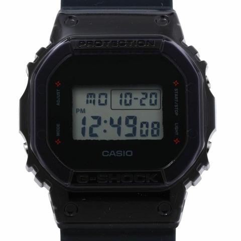 卡西歐 G-SHOCK 5600 系列 DW5600NNJ2JR 男士數位手錶，黑色樹脂錶殼