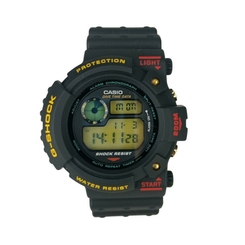 卡西歐 G-SHOCK Frogman DW6300 黑色橡膠男士數位手錶-0