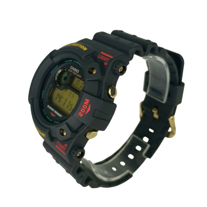 卡西歐 G-SHOCK Frogman DW6300 黑色橡膠男士數位手錶-1