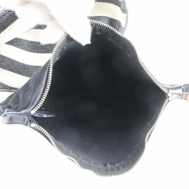 愛馬仕 Hermès Cannes PM 手提包，帶邊框和收納袋，黑色銀色五金，女士款-7