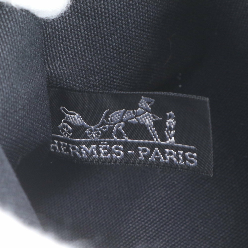 愛馬仕 Hermès Cannes PM 手提包，帶邊框和收納袋，黑色銀色五金，女士款-8