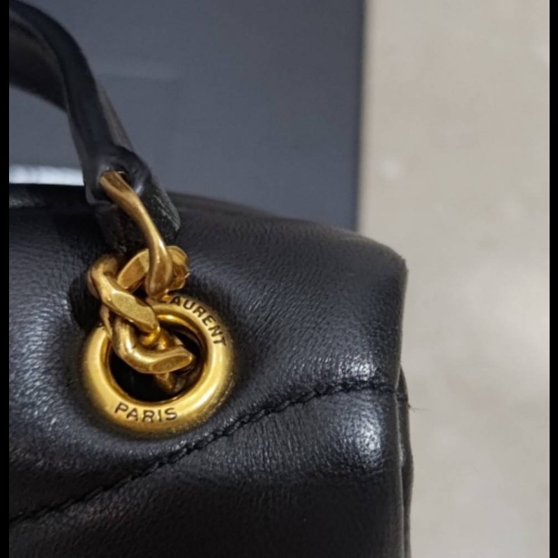 YSLpuffer格菱小羊皮鏈條斜肩單-6