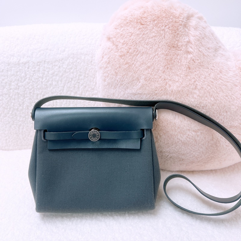 Hermes mini herbag 20 石板灰銀扣 W-0