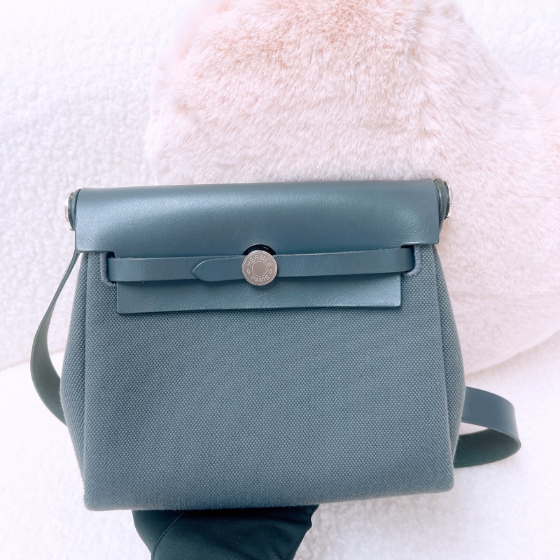 Hermes mini herbag 20 石板灰銀扣 W-1