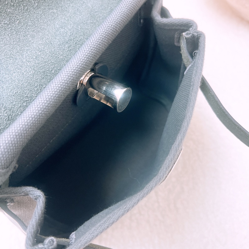 Hermes mini herbag 20 石板灰銀扣 W-14