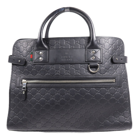 GUCCI 牛皮皮革Hand Bag銀扣手挽袋