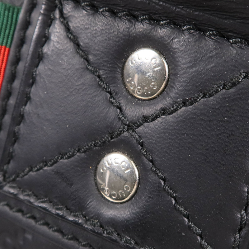 GUCCI 牛皮皮革Hand Bag銀扣手挽袋-9