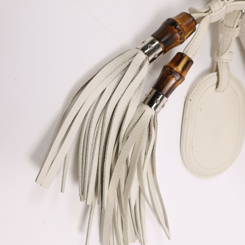 GUCCI 牛皮皮革Techro Horsebit Medium Hobo銀扣肩背袋-11