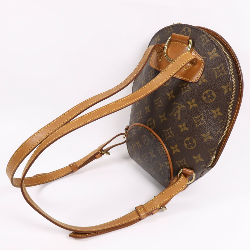 LOUIS VUITTON Monogram Ellipse Sac A Dos Backpack金扣背包棕色-12