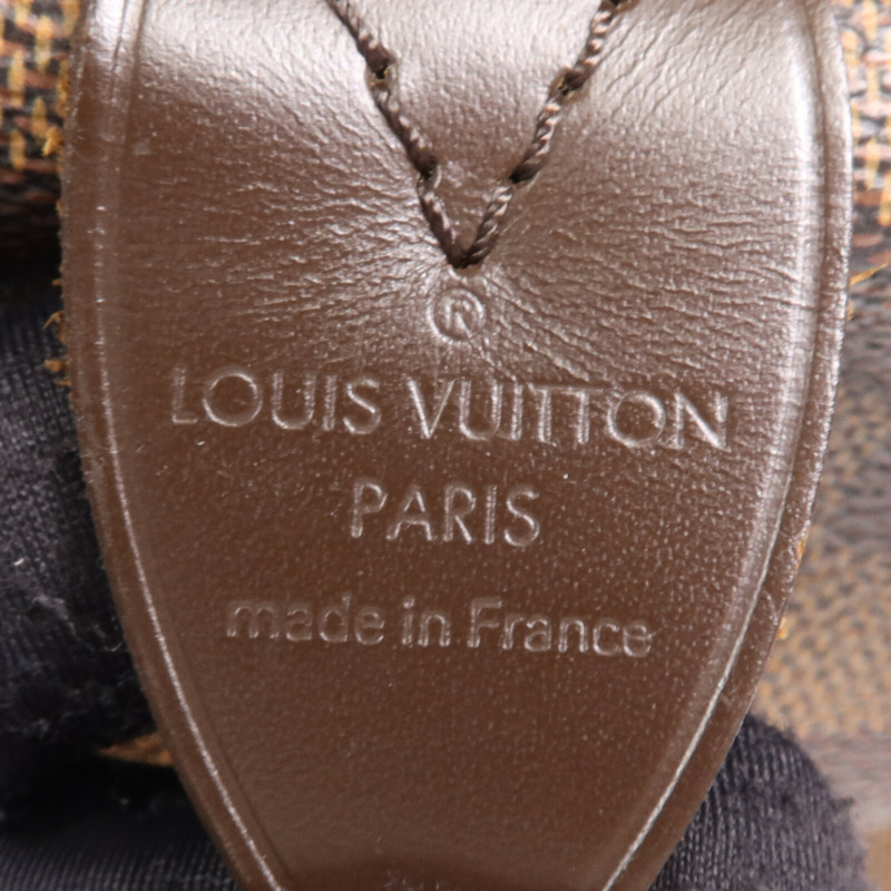 LOUIS VUITTON Damier Speedy 30金扣手挽袋-13