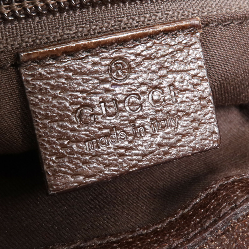 GUCCI 帆布Cross Carry Bag銀扣肩背袋-5