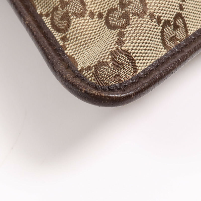 GUCCI 帆布Cross Carry Bag銀扣肩背袋-8