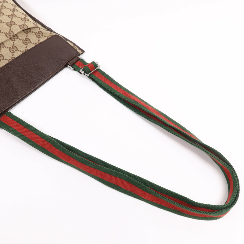 GUCCI 帆布Cross Carry Bag銀扣肩背袋-11