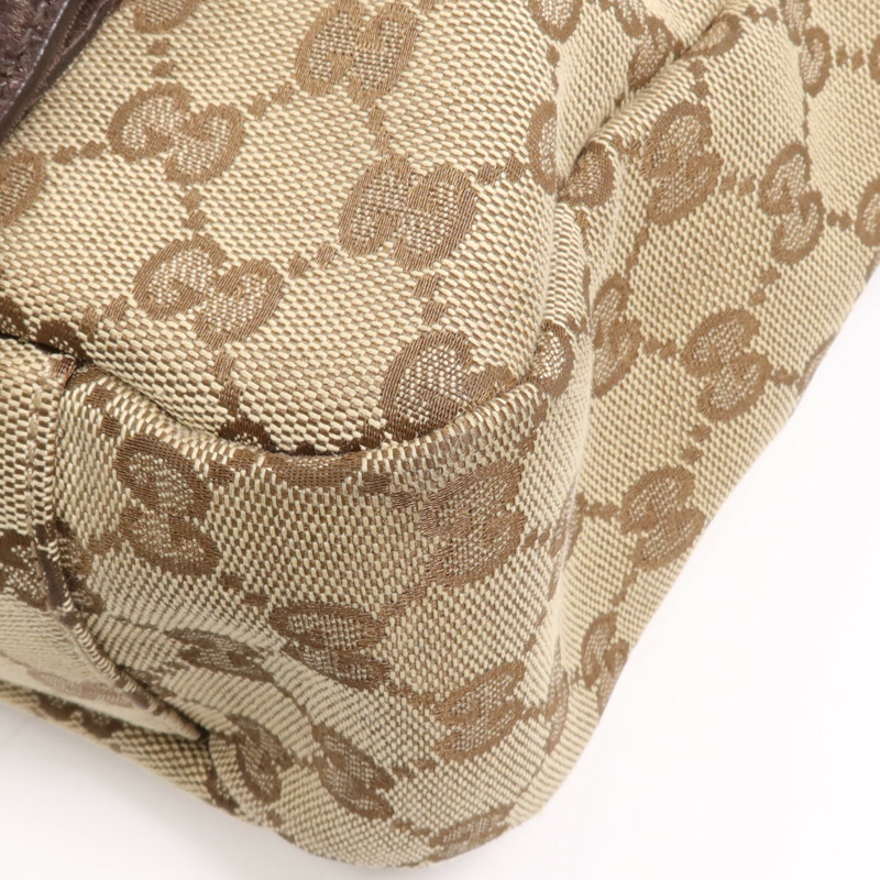 GUCCI 帆布Cross Carry Bag銀扣肩背袋-4