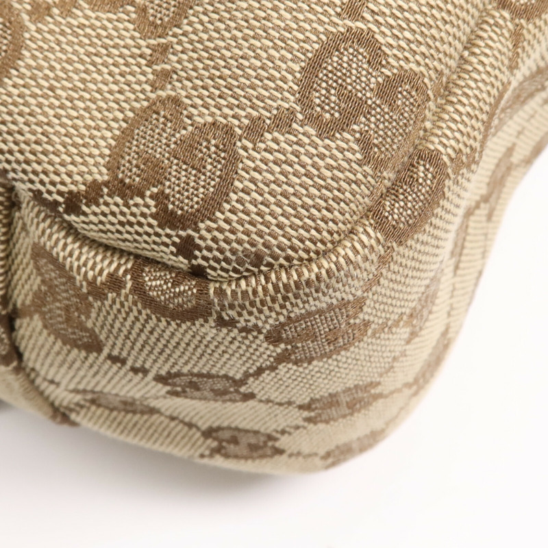 GUCCI 帆布Cross Carry Bag銀扣肩背袋-6