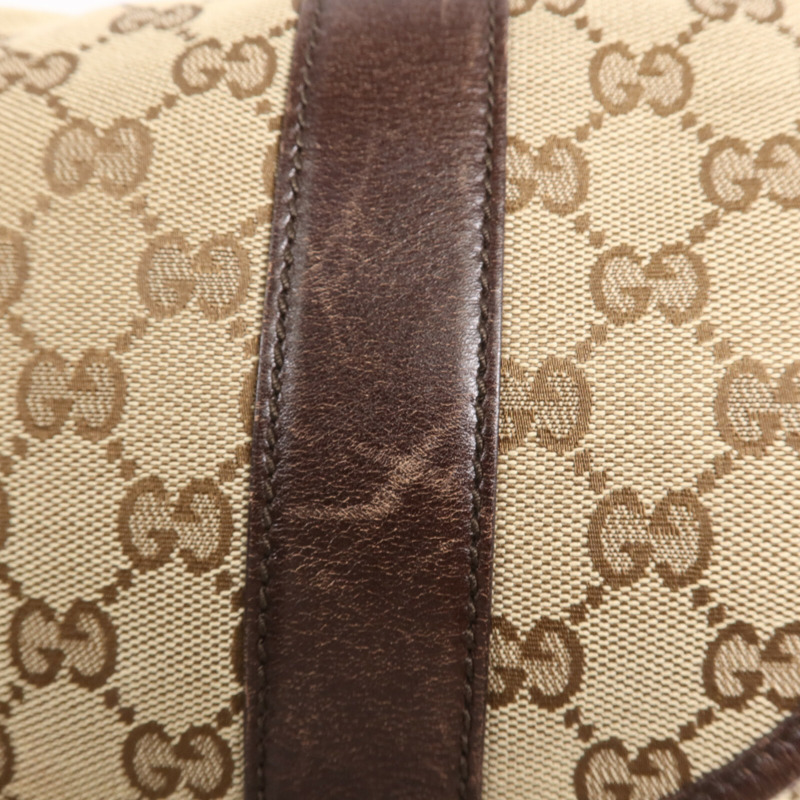 GUCCI 帆布Cross Carry Bag銀扣肩背袋-9