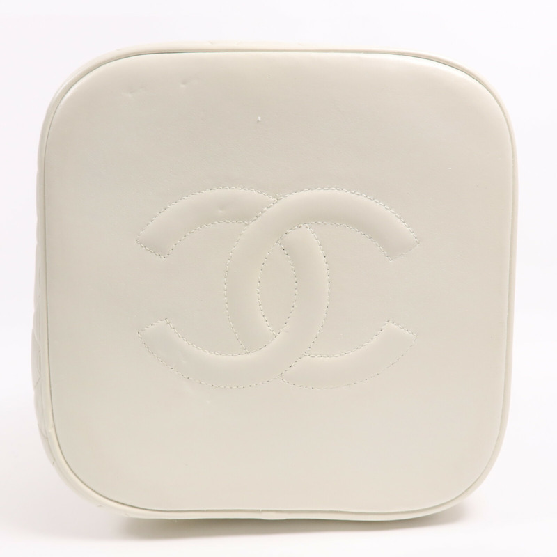 CHANEL 牛皮皮革Vanity Bag金扣鏈帶肩背袋-3