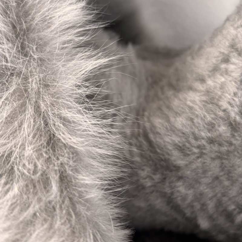 ::LOEWE::  羅意威 灰色秋冬羔羊皮草外套 36號-8