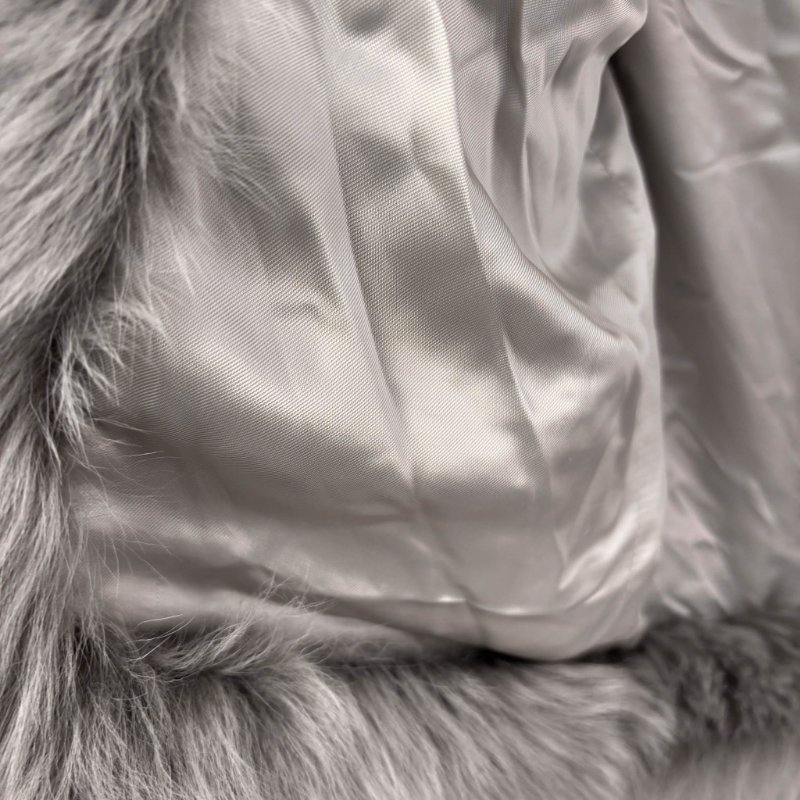 ::LOEWE::  羅意威 灰色秋冬羔羊皮草外套 36號-11