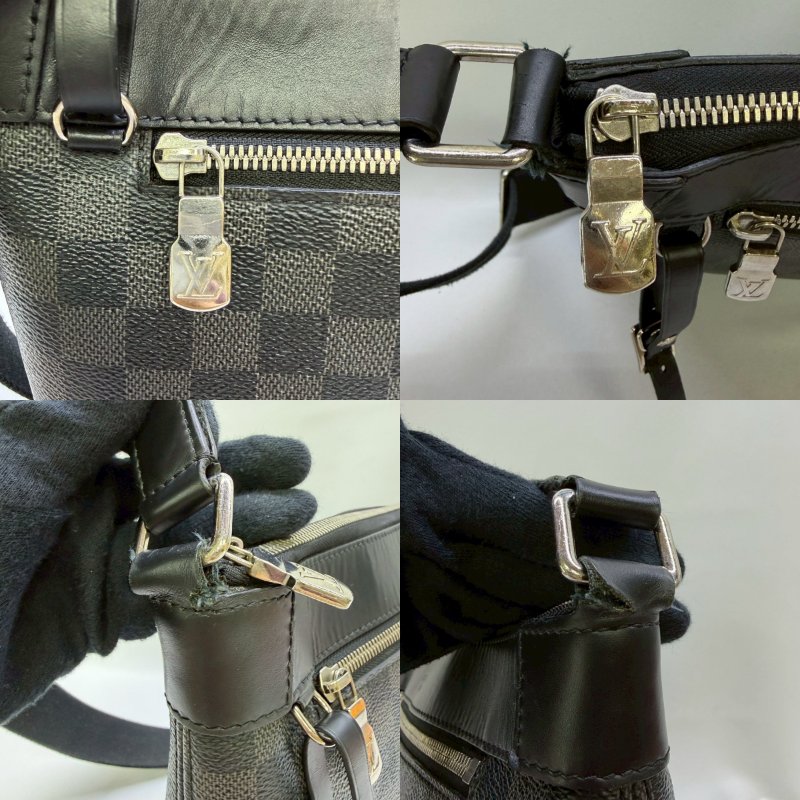 LV MICK PM黑棋盤郵差斜背包-7