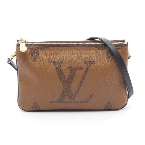 路易威登 Pochette 雙拉鍊單肩斜背包 M69203 Monogram Reverse