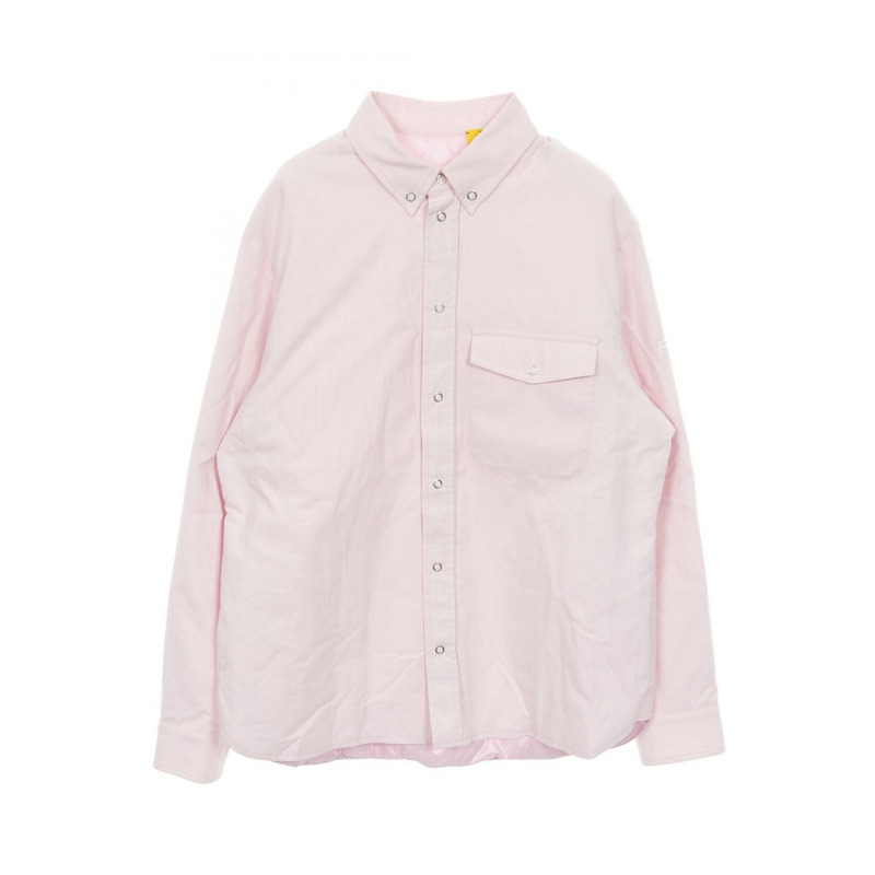MONCLER GENIUS 7 FRAGMENT HIROSHI FUJIWARA 絎縫襯衫外套 其他上衣 K109U2F00002M5271 棉質 粉紅色 二手 男士-0