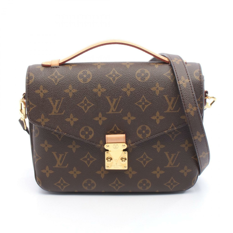 路易威登 Pochette Metis MM 斜背包 M44875 Monogram 棕色皮革-0