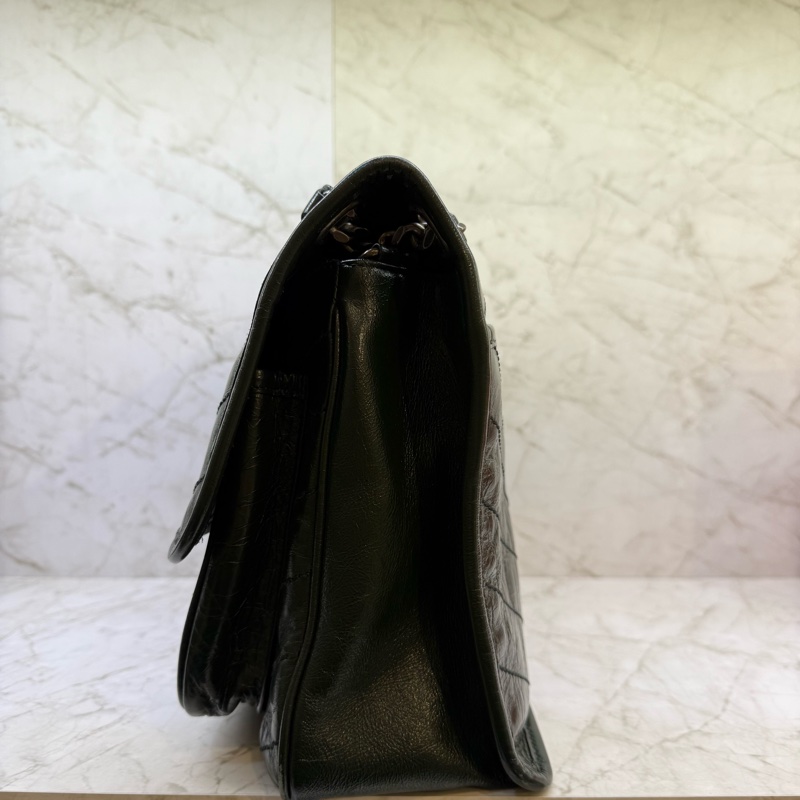 YSL 中款綠色銀鍊NIKI包-2