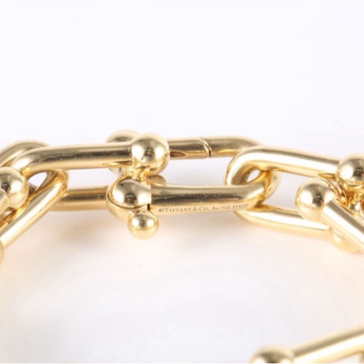TIFFANY&CO(蒂芙尼)  18K黃金 黃金 Tiffany HardWear系列大號鏈環手鏈 18K-6