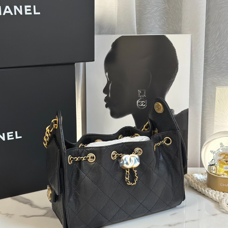 CHANEL 25 Mini hobo bag - 小號黑金-2