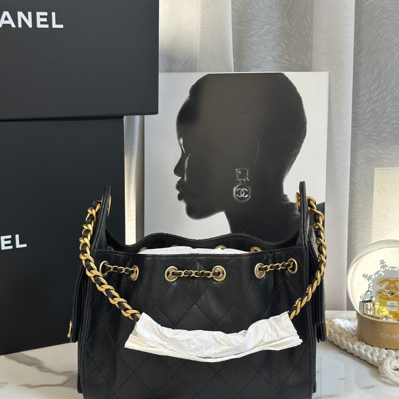 CHANEL 25 Mini hobo bag - 小號黑金-4