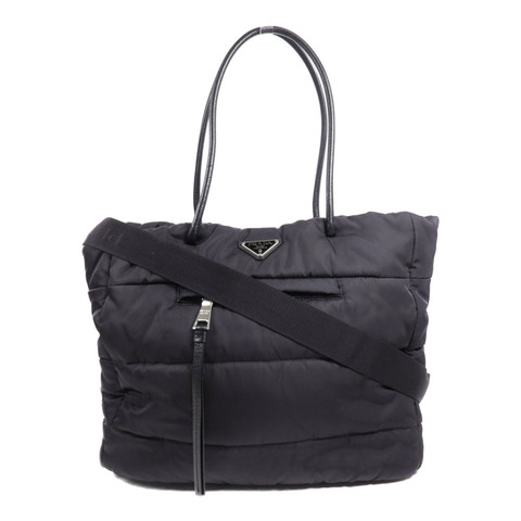 PRADA 尼龍2 Way Shoulder Bag銀扣手挽肩背兩用袋