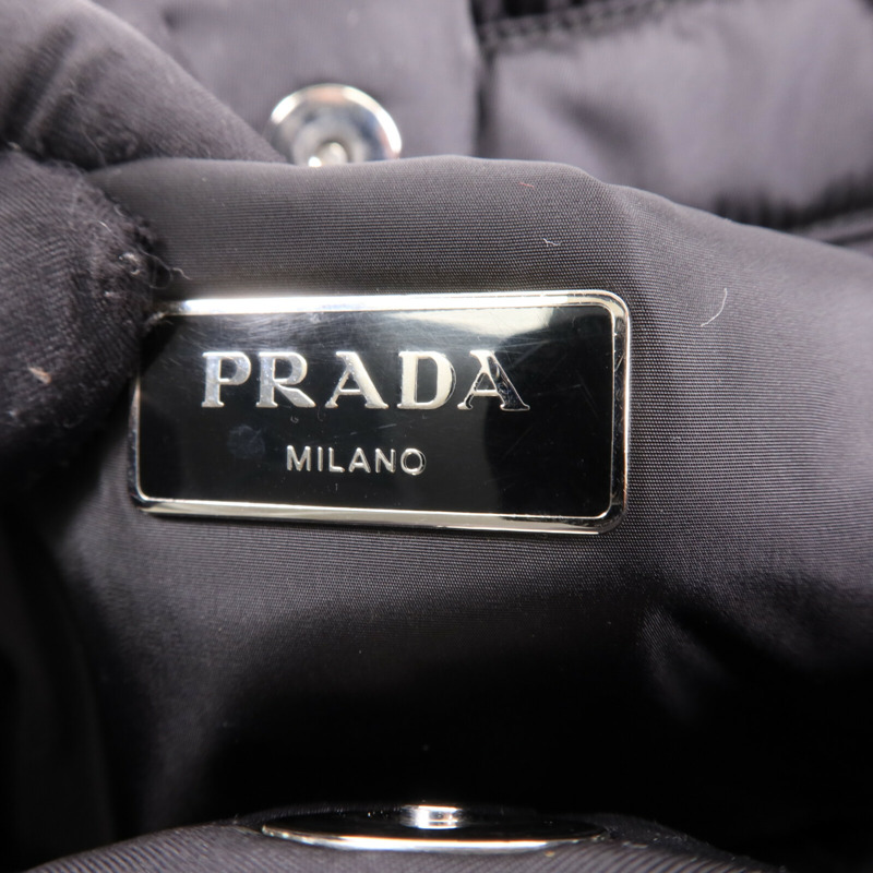 PRADA 尼龍2 Way Shoulder Bag銀扣手挽肩背兩用袋-6