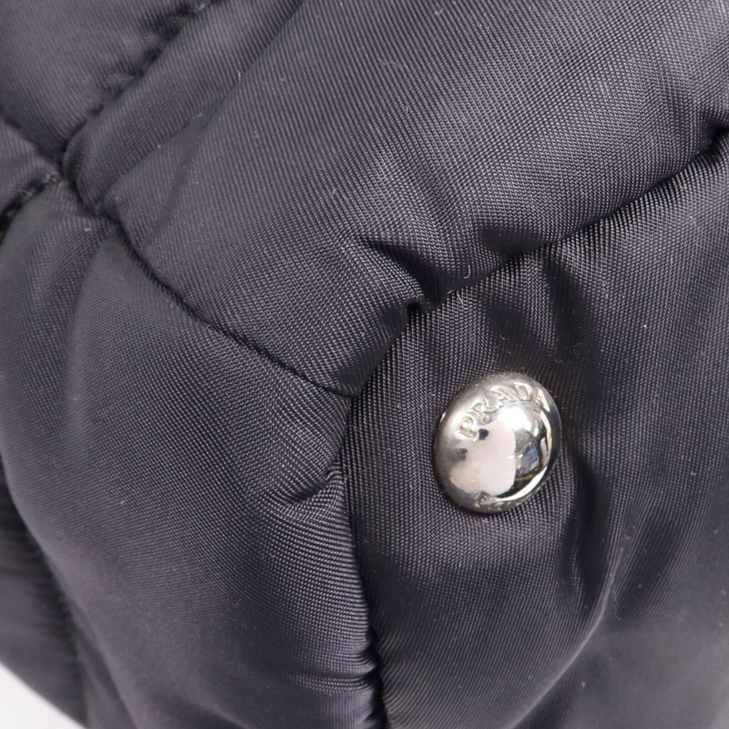 PRADA 尼龍2 Way Shoulder Bag銀扣手挽肩背兩用袋-11