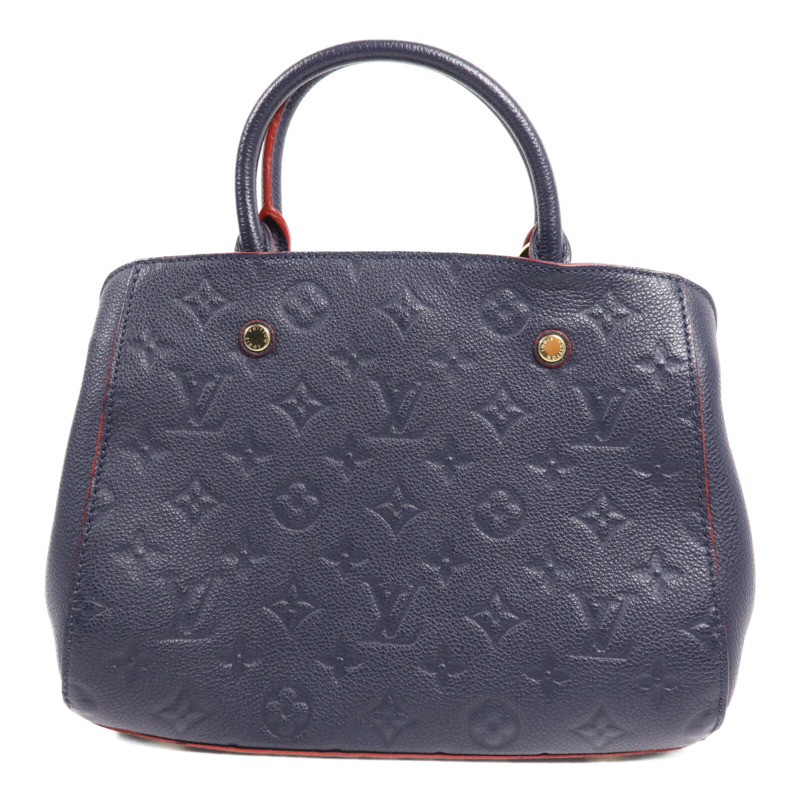 LOUIS VUITTON Monogram Empreinte Montaigne BB金扣手挽肩背兩用袋-1