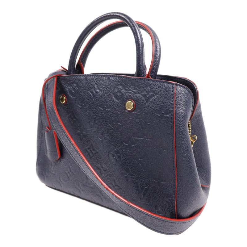 LOUIS VUITTON Monogram Empreinte Montaigne BB金扣手挽肩背兩用袋-2
