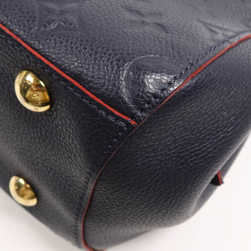 LOUIS VUITTON Monogram Empreinte Montaigne BB金扣手挽肩背兩用袋-4