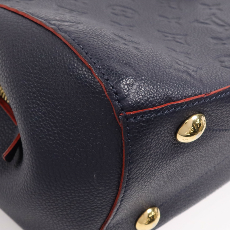 LOUIS VUITTON Monogram Empreinte Montaigne BB金扣手挽肩背兩用袋-5