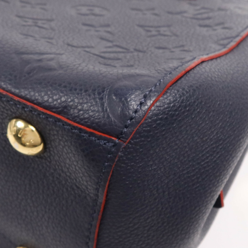 LOUIS VUITTON Monogram Empreinte Montaigne BB金扣手挽肩背兩用袋-6