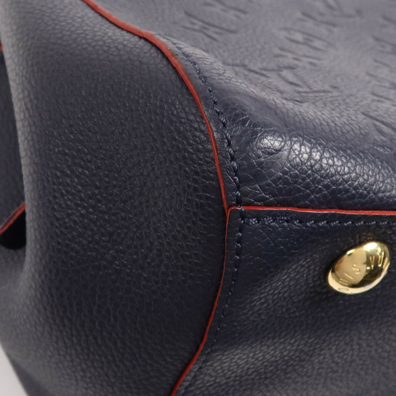 LOUIS VUITTON Monogram Empreinte Montaigne BB金扣手挽肩背兩用袋-7