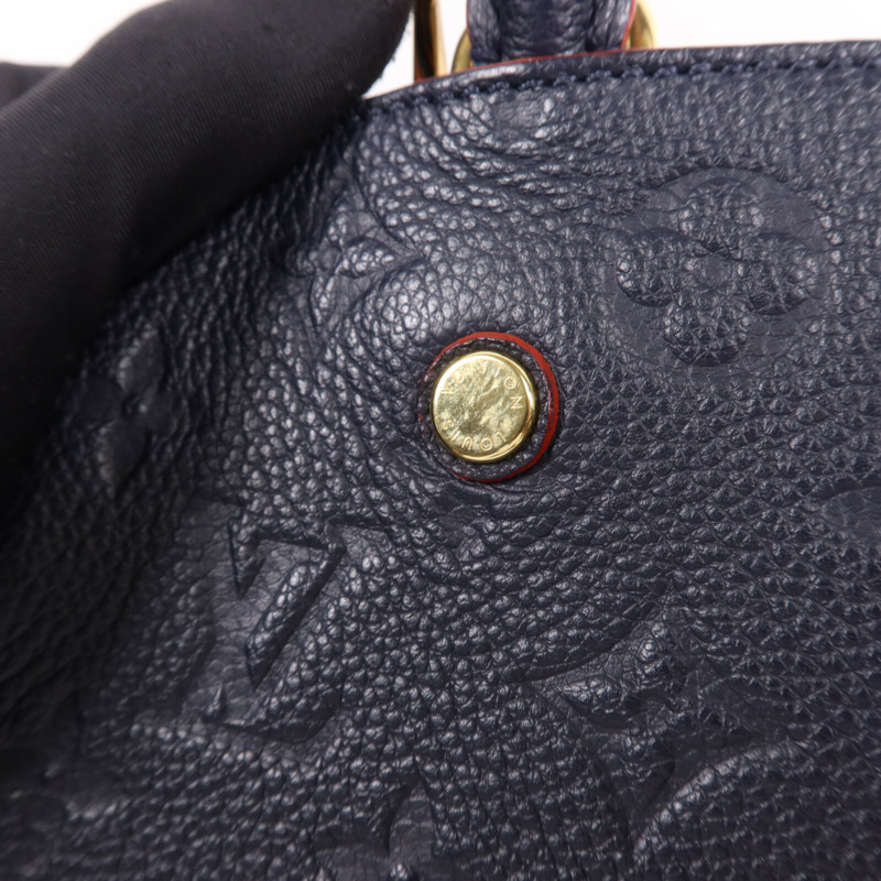 LOUIS VUITTON Monogram Empreinte Montaigne BB金扣手挽肩背兩用袋-10