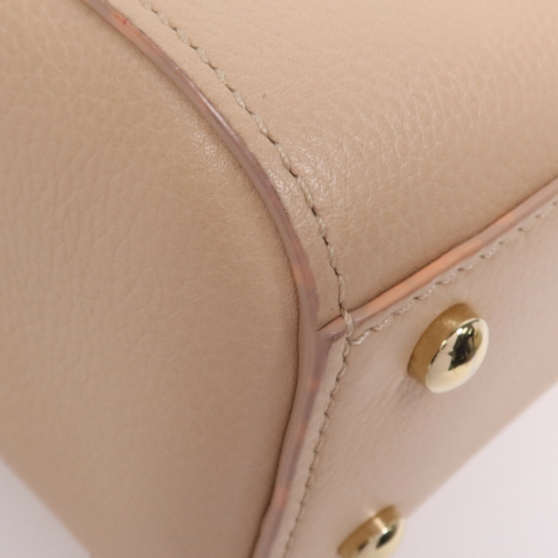 CHANEL 牛皮皮革2 Way Shoulder Bag金扣手挽肩背兩用袋-5