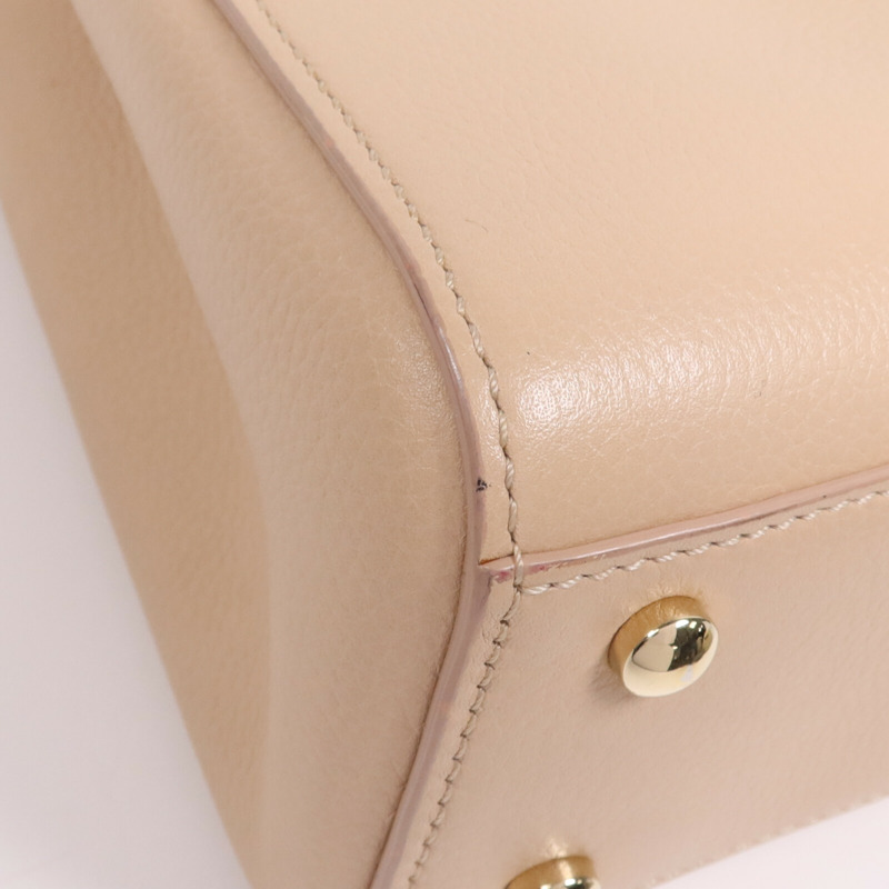 CHANEL 牛皮皮革2 Way Shoulder Bag金扣手挽肩背兩用袋-7