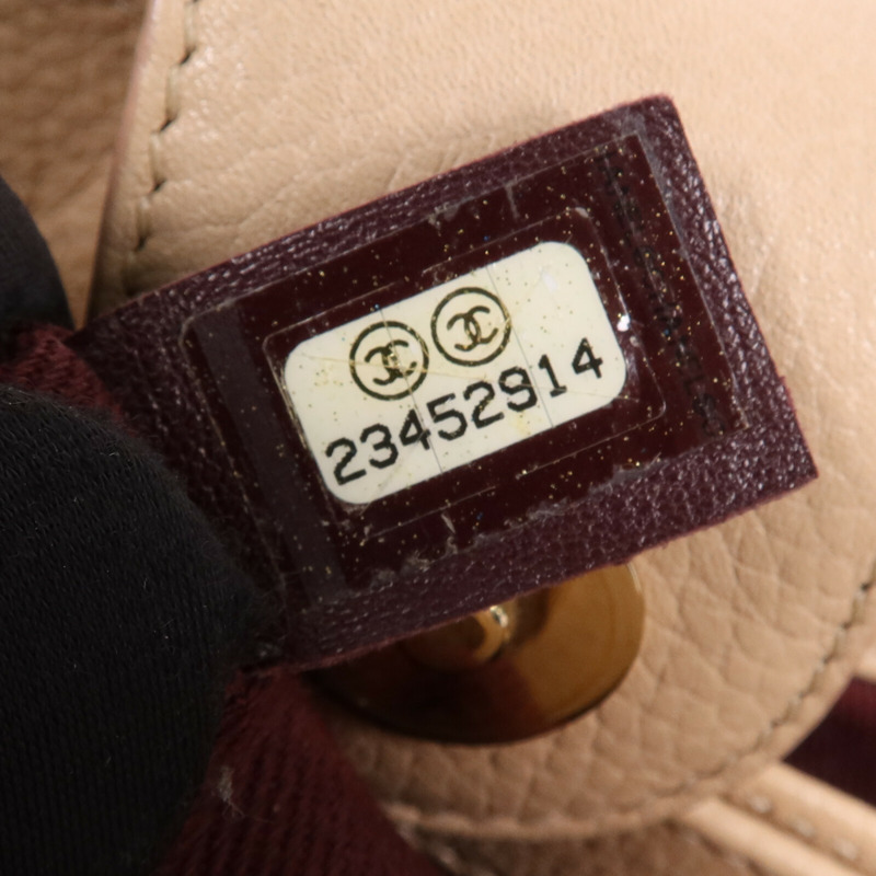 CHANEL 牛皮皮革2 Way Shoulder Bag金扣手挽肩背兩用袋-17