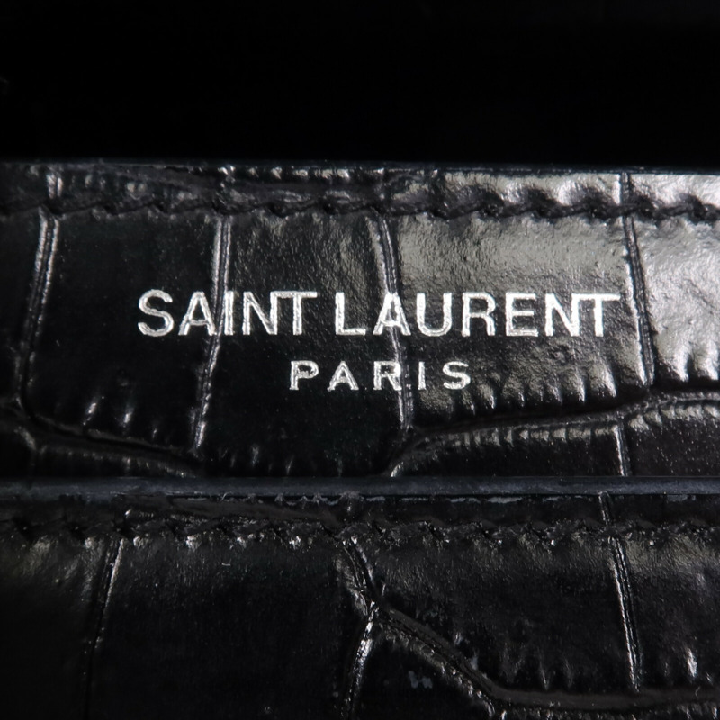 SAINT LAURENT 牛皮皮革Sunset Medium銀扣鏈帶肩背袋-5