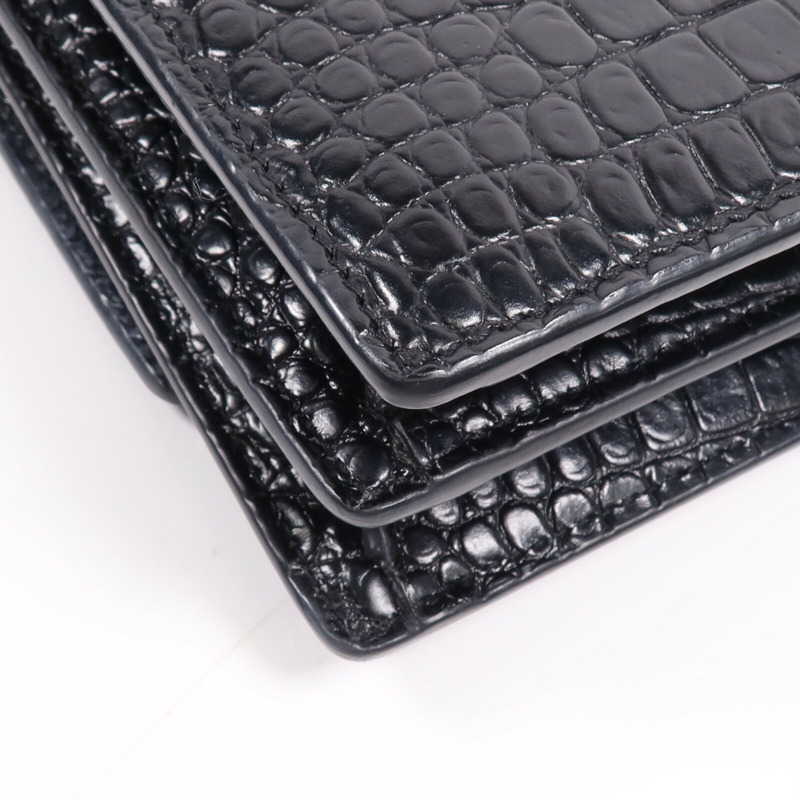 SAINT LAURENT 牛皮皮革Sunset Medium銀扣鏈帶肩背袋-12