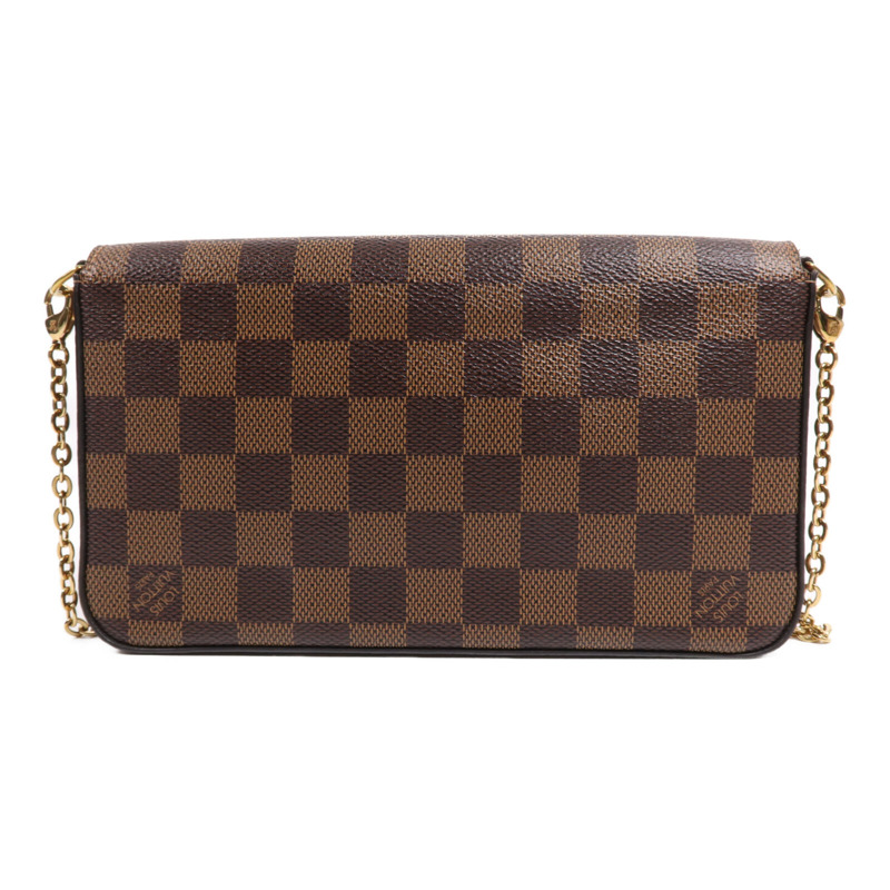 LOUIS VUITTON Damier Ebene Pochette Felicie金扣肩背袋-1